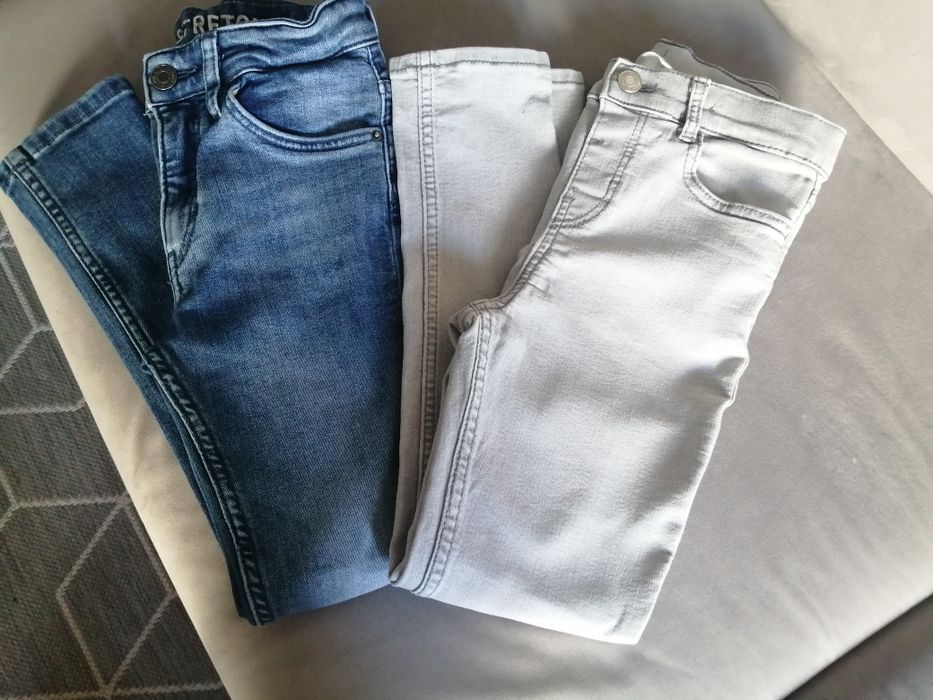 Spodnie jeansowe H&M slim fit 122