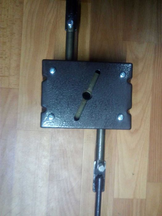 Замок двухригельный, вертикальный (журавль, с падающим ключом) гараж