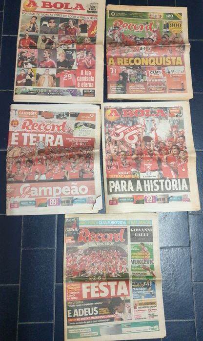 Jornais antigos desportivos