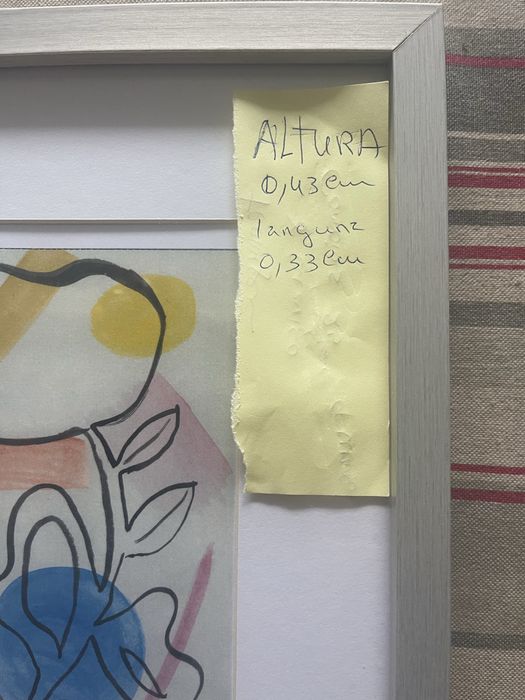 Quadro pequeno em madeira