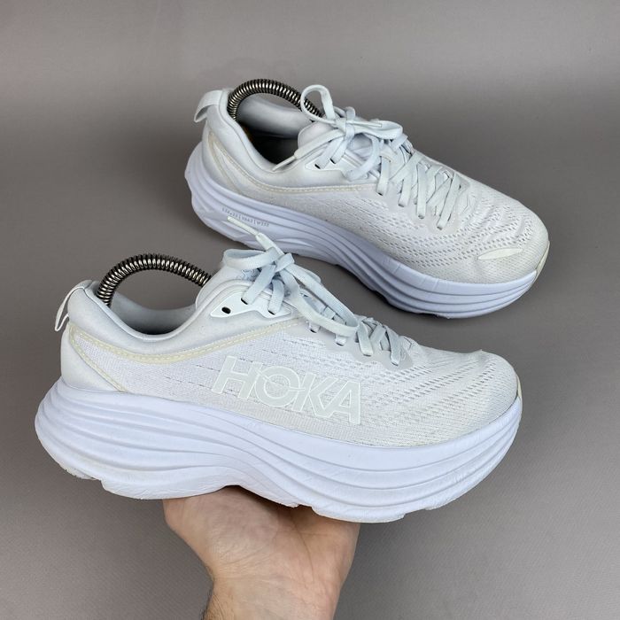 р.40 Оригінал! Hoka Bondi 8 колір білий Кросівки для бігу/залу
