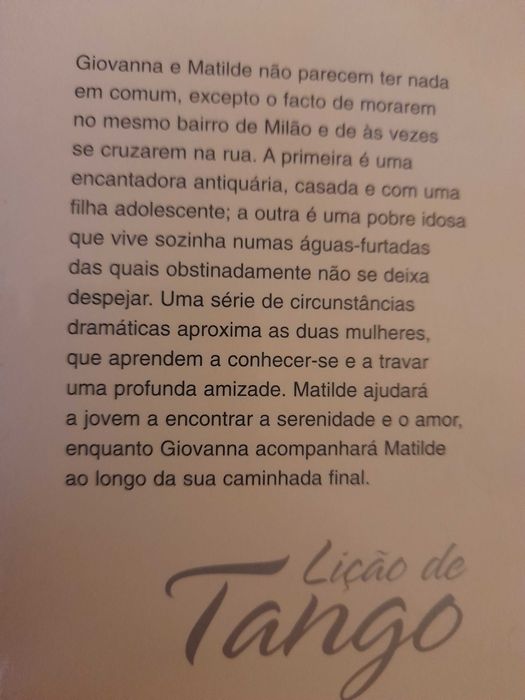 Livro "Lição de tango", de Sveva Casati Midignani