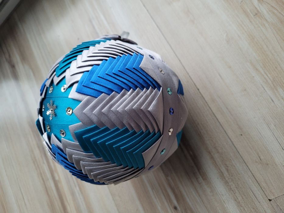 Duża bombka materiałowa hand made