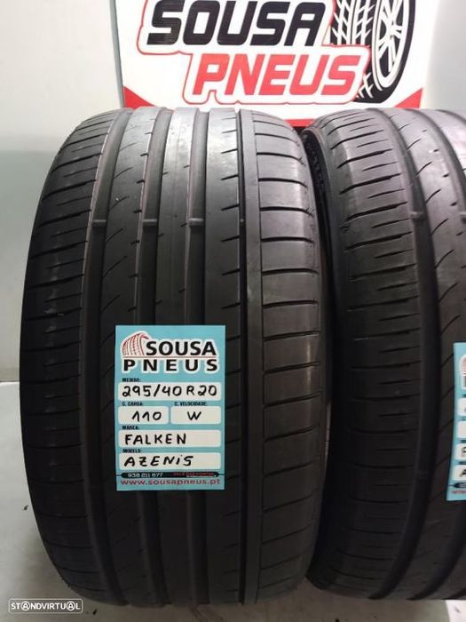 2 pneus como novos 295-40r20 falken - oferta dos portes