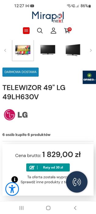 LG 49", smart, wifi, DVBT2 .
