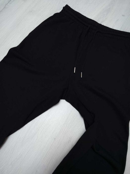 H&M тёплые трикотажные спортивные штаны джоггеры на флисе хлопковые