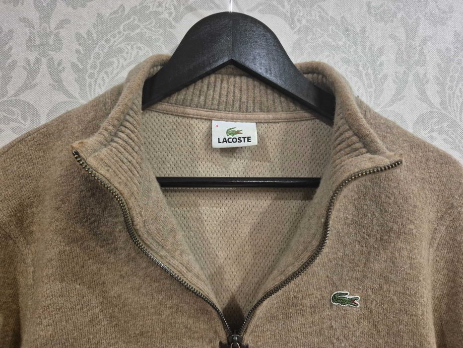 Шерстяной кашемировый свитер Lacoste 1/4 Zip
