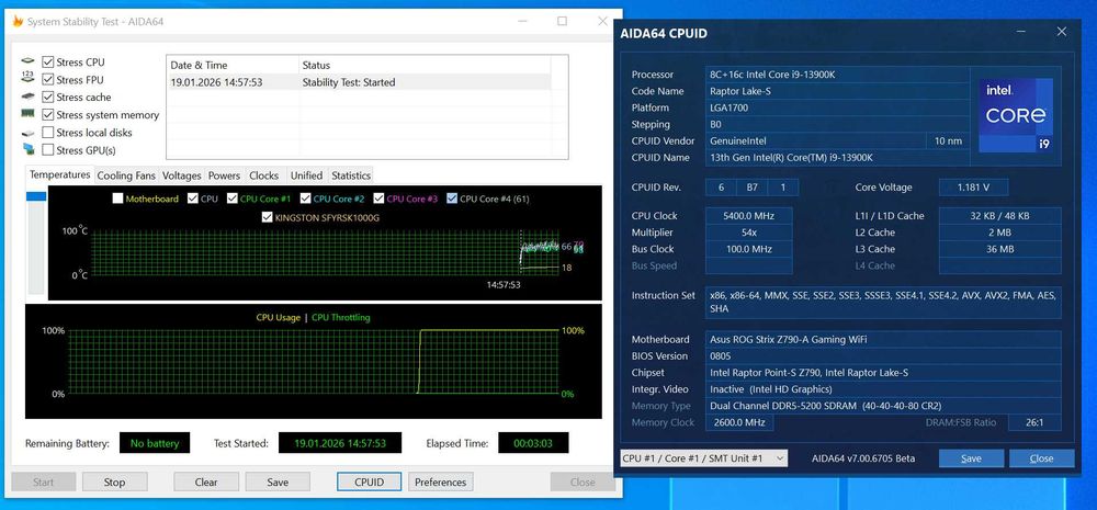 s1700 ТОП сет Intel Core i9-13900K+ASUS ROG STRIX Z790 Wi-Fi. Trade-in