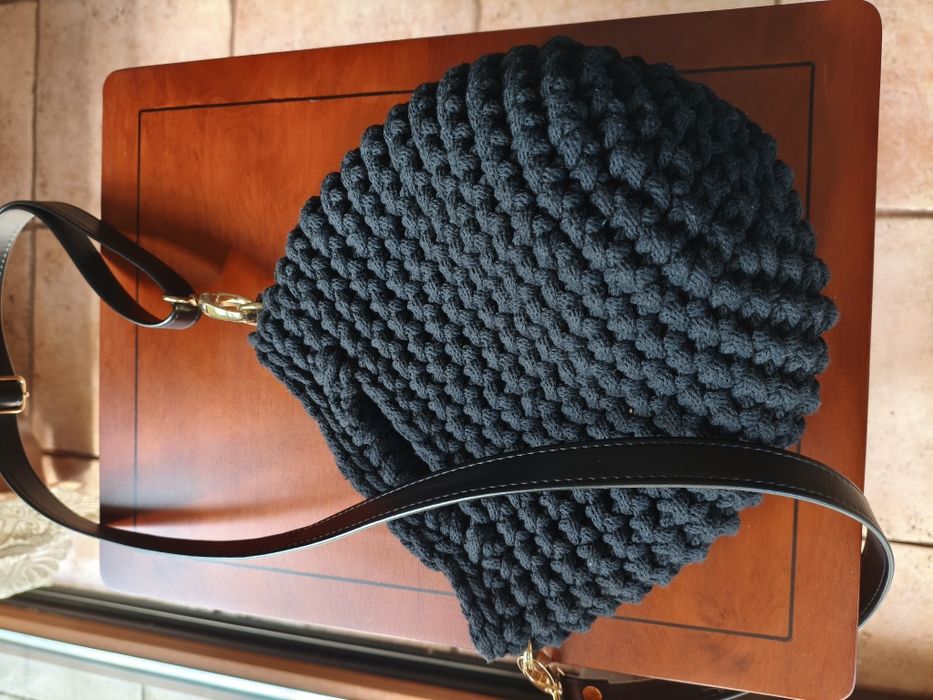 Torba ze sznurka bawełnianego Hand made