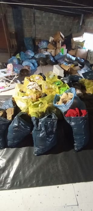 Worki z ubraniami, różne rozmiary