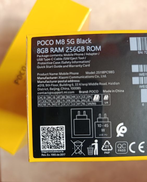 Xiaomi Poco M8 "5G" 8/256 з NFC Версія з зарядкой в комплекті #Потужніше за Redmi Note 15  15 Pro 4G
