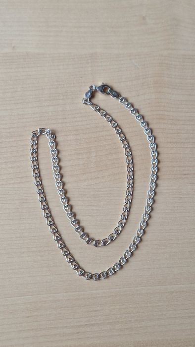 Srebrny łańcuszek długość 45 cm, ok. 7 g