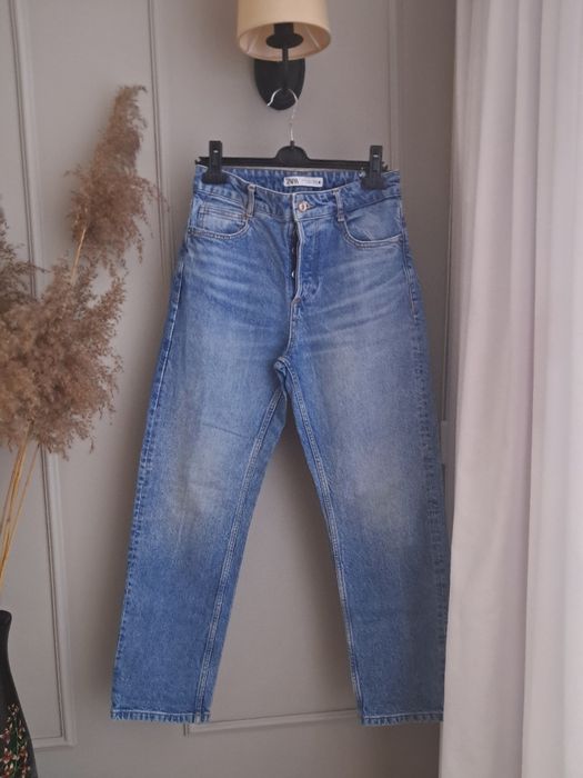 Zara jeansy wysoki stan