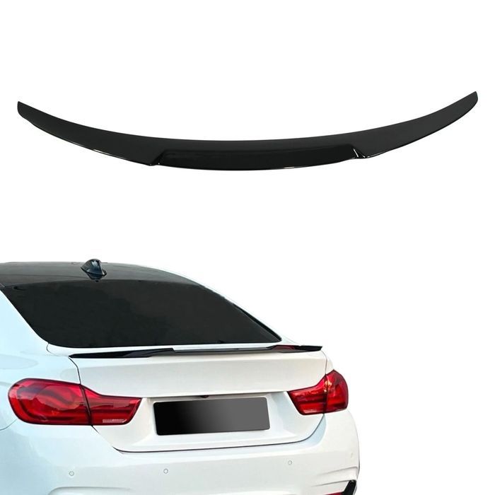 Lip / Spoiler / Aileron traseiro BMW F36 Gran Coupe 2013-2021 M4 Look em preto piano brilhante em plástico ABS