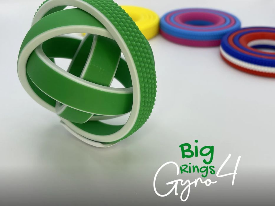Spinner Fidget Gyro4 BigRings Grande