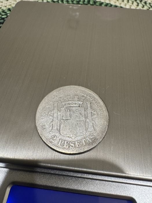 Монети 2 песети  1869 - 1870