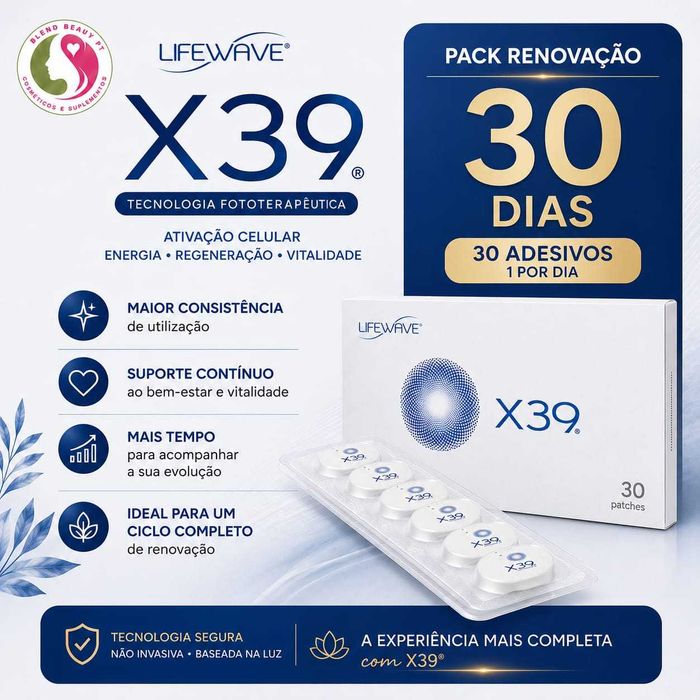Adesivos Fototerapêuticos LifeWave X39 - Packs de Experiência e Renovação (7, 15 e 30 Dias)
