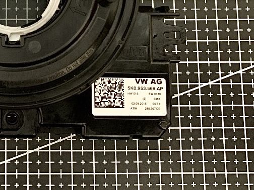 Шлейф руля Тігуан 5K0953569AP, Підрульовий блок VW / Skoda / Audi