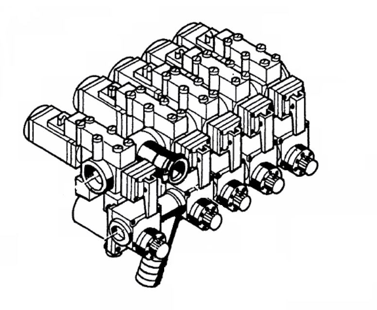 Blok elektrozaworów rozdzielacz zawór zawory KVERNELAND RAU