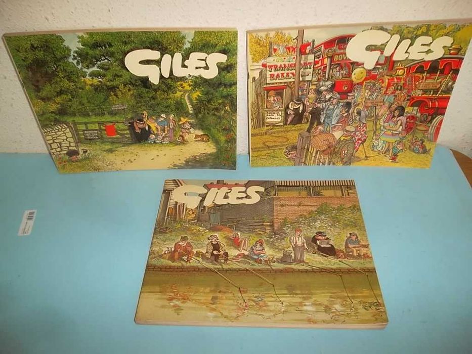 GILES - CARTOONS - 11 Livros dos anos 60