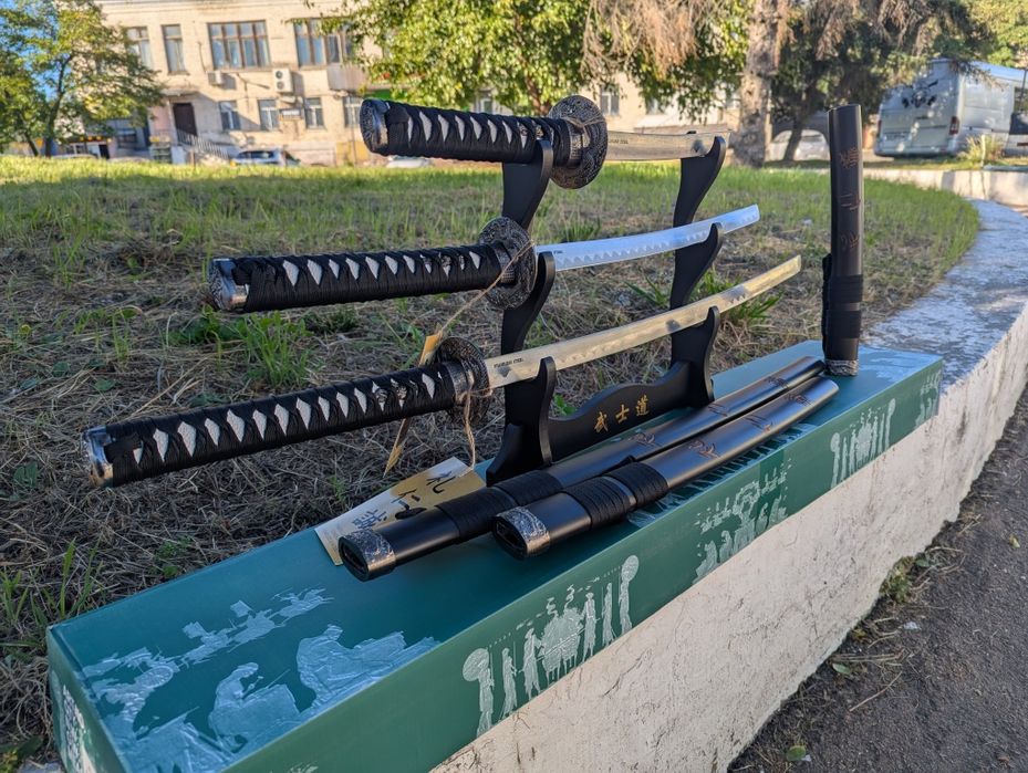 Самурайський меч Катани 3 в 1 набір Мечі 17931 (KATANA) Комплект Нові