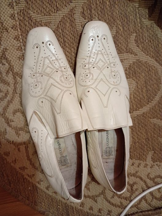 Туфли белые, кожа(Италия),