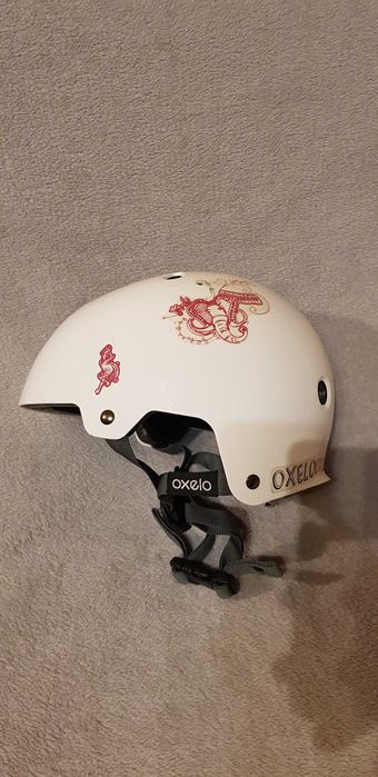 Kask Oxelo Play 5 biały 50-54cm rower rolki hulajnoga