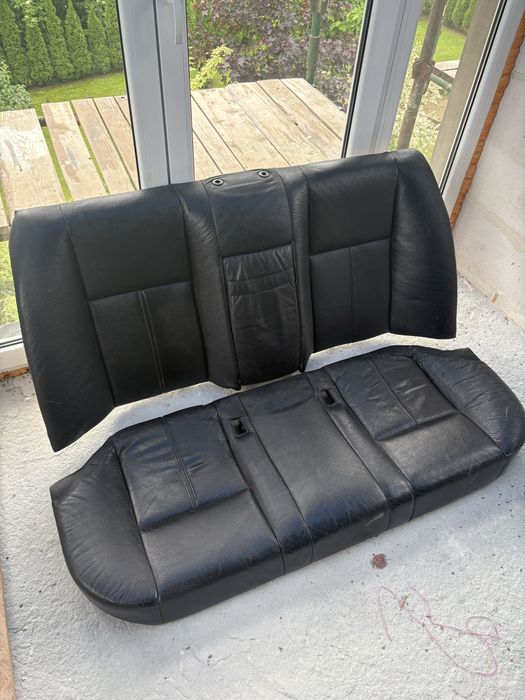 Komplet foteli skórzanych czarnych BMW E39 sedan