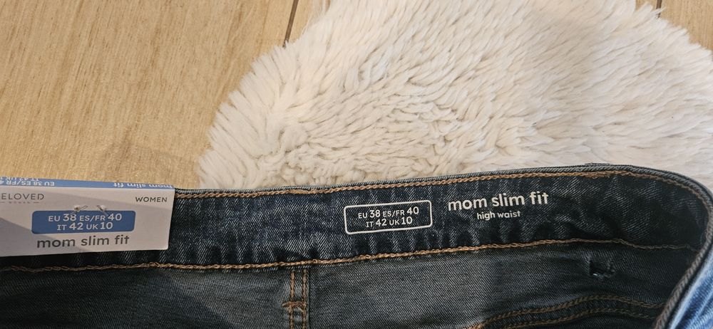 Spodnie  m bawełna wysoki stan modelujące