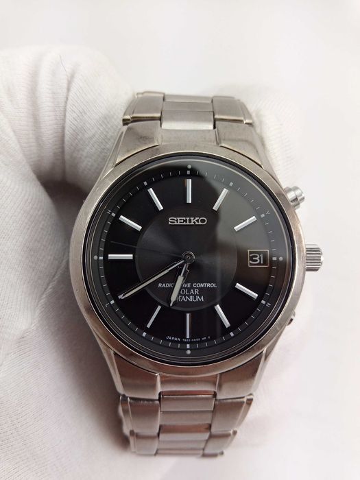 Мужские часы Seiko Solar SBTM003 радиоконтроль, титан, сапфир, Japan made