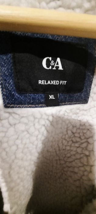 Kurtka jeansowa ocieplana C&A. Kurtka męska dzinsowa.