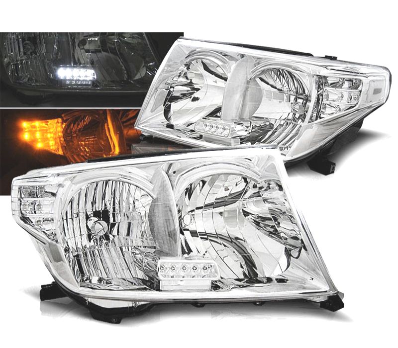 FARÓIS OPTICAS COM REGULAÇÃO MANUAL TOYOTA LAND CRUISER FJ200 07-08
