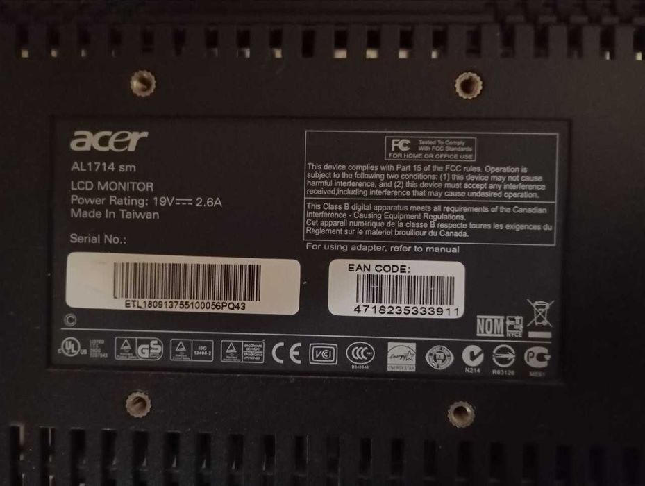 Монітор Acer AL 1714 sm