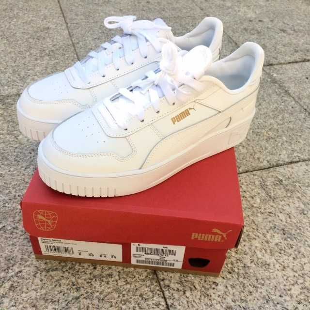 PUMA branco em couro nº39