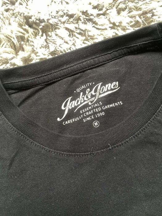 Czarna koszulka z krótkim rękawem T-shirt Jack&Jones