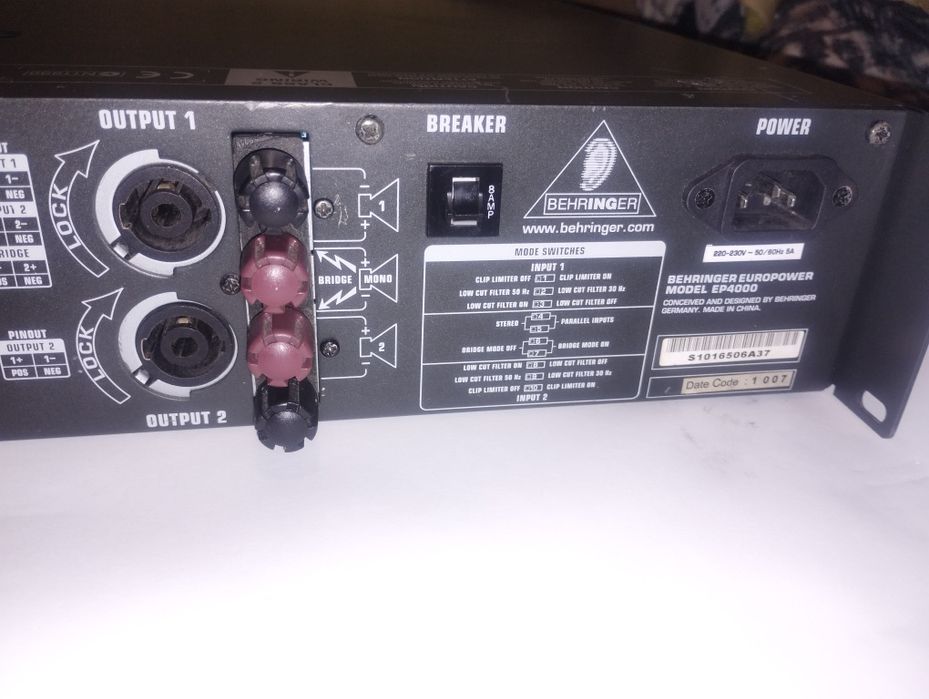 Профессиональный Усилитель Мощности Behringer EP4000