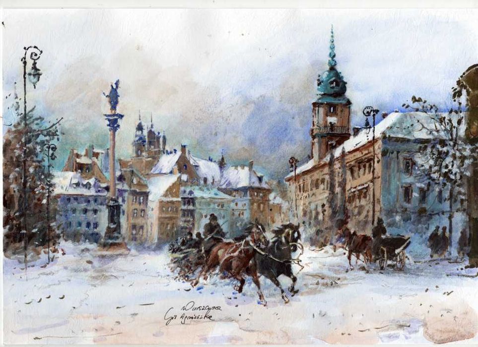 Warszawa -AKWARELA 21-30cm