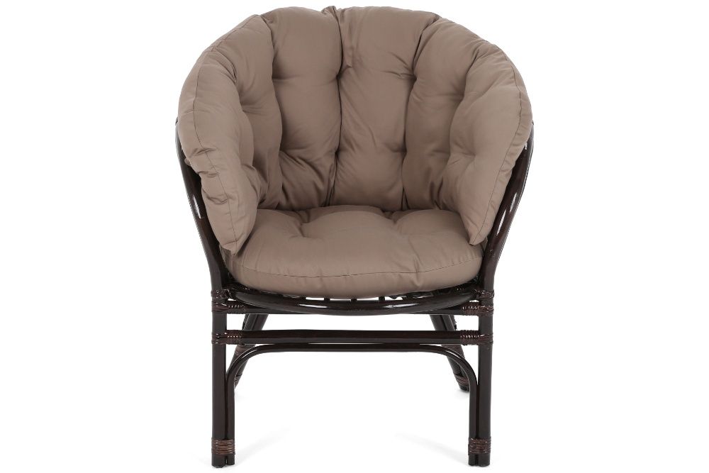 Meble ogrodowe rattanowe BAHAMA BROWN / CAPPUCCINO 2+1