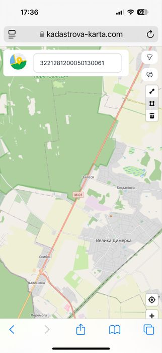 Продам фасадну комерційну ділянку 1 ГА. Траса Київ- Чернігів. Без %.