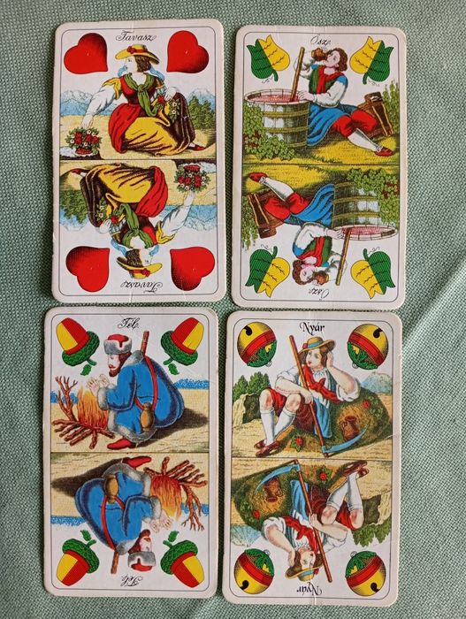 Венгерские игральные 32 карты " колода "Вильгельм Телль "1950-1980