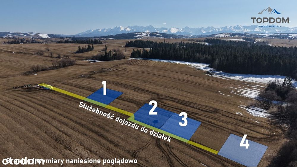 Tereny budowlane bez sąsiadów w sercu Podhala, lokalizacja z bajki