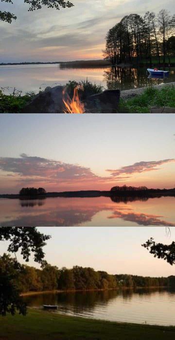 Domek nad jeziorem z balią