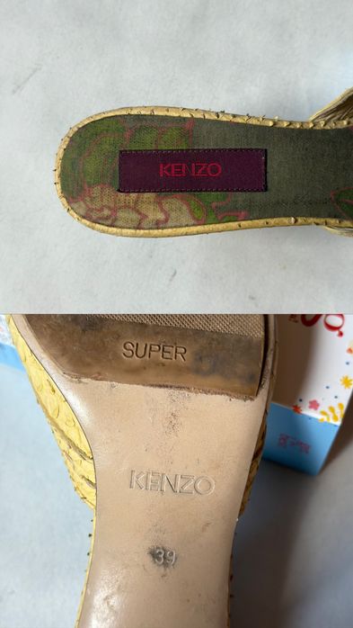 Kenzo Paris Y2K Kitten Mules Sandals Heels Shoes Snakeskin мюли сандали каблуки кензо