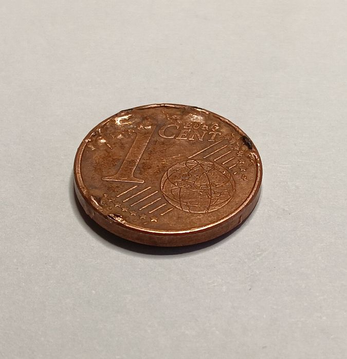 1 Cêntimo; Km #740; Ano 201???