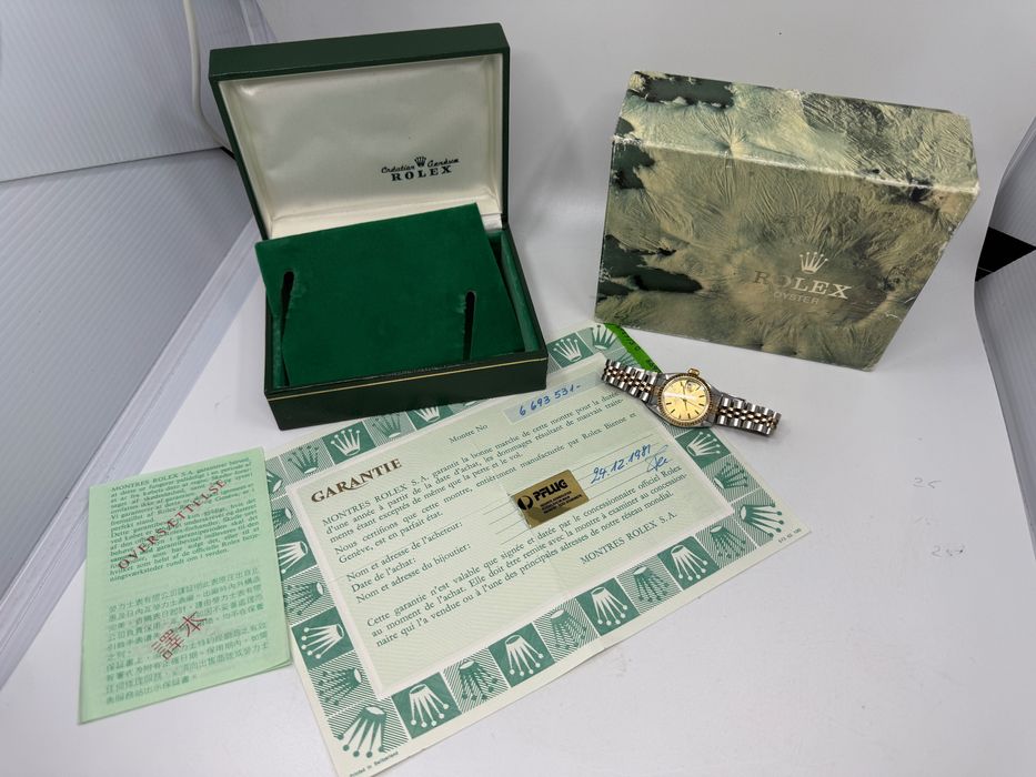 Rolex Oyster Perpetual Lady Date Jubilee Bicolor komplet z 1981 roku