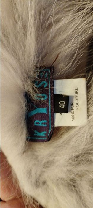 Futro z królika angorskiego.