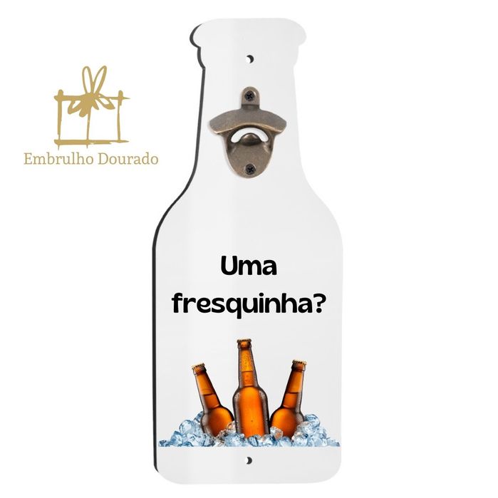 Abre caricas de parede personalizável