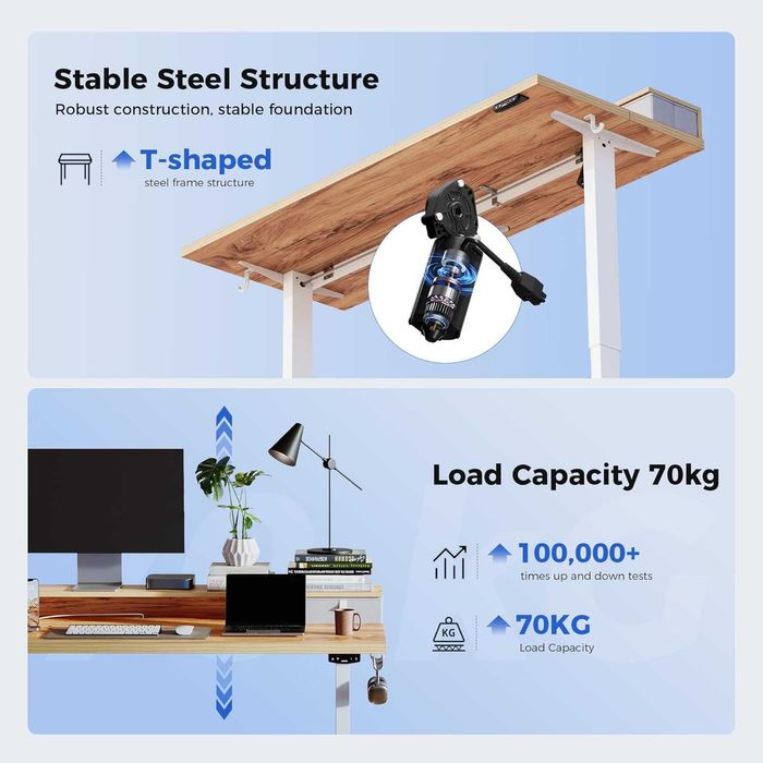 Nowe elektryczne / regulowane / biurko / stół / blat / 140x60CM !R40!