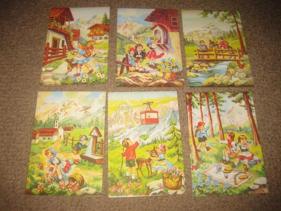 6 Calendários da "Livraria e Papelaria Eidética" Completa! Rara!