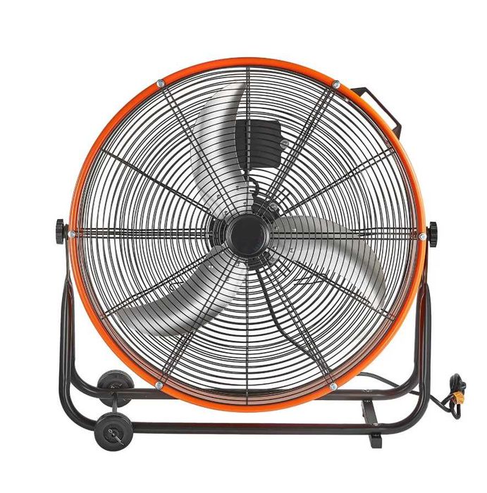 Ventilador de Tambor, Ventilador de Chão, Ventilador Industrial de Chão Inclinável para Armazém, Oficina, Fábrica
